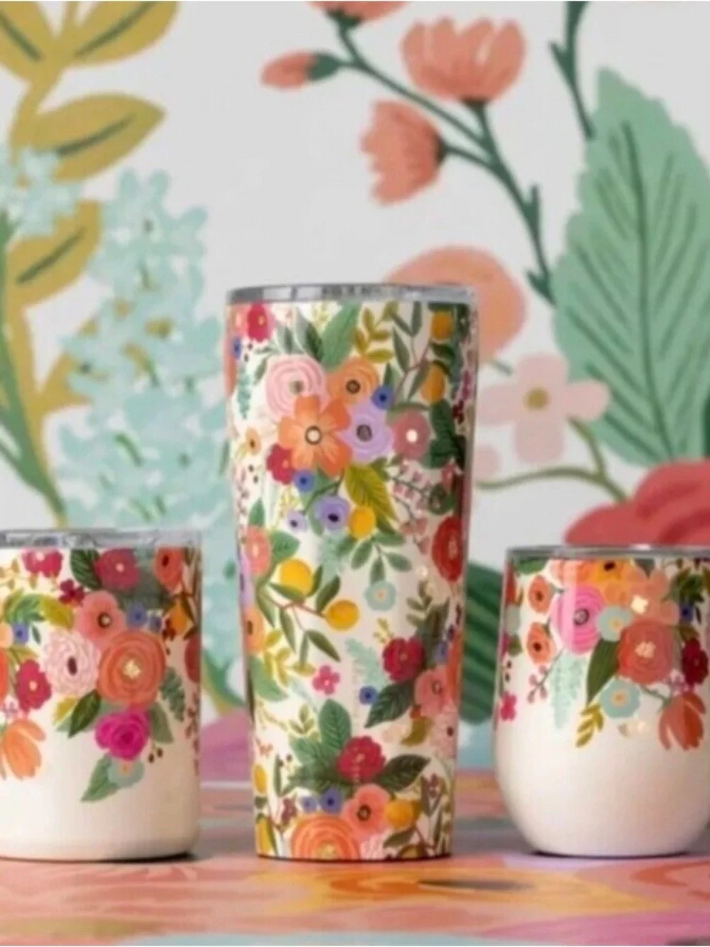 Rifle Paper Co & Corkcicle Wine Tumbler “Garden Party”
